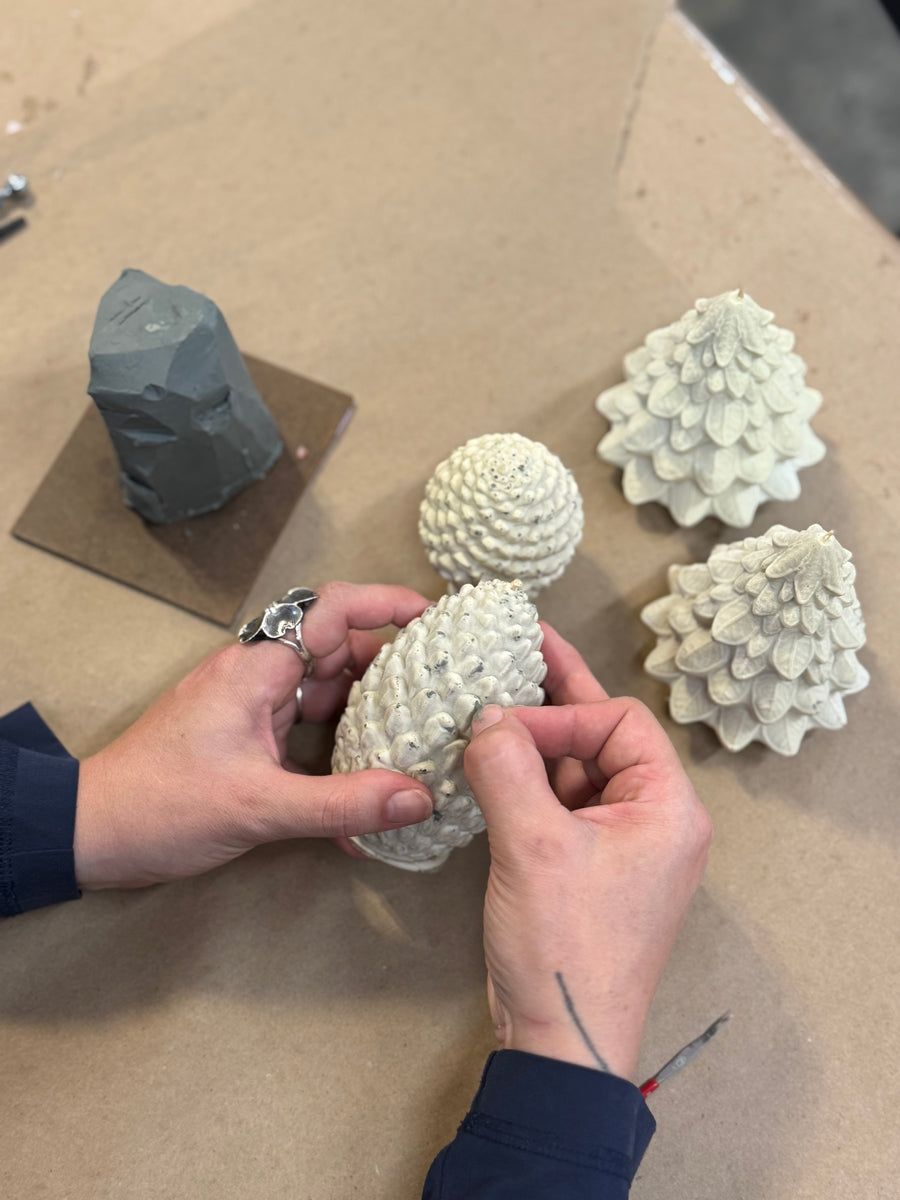 Mo&Co Home Exclusive: Sculpted Beeswax Pine Cones | 2 Sizes