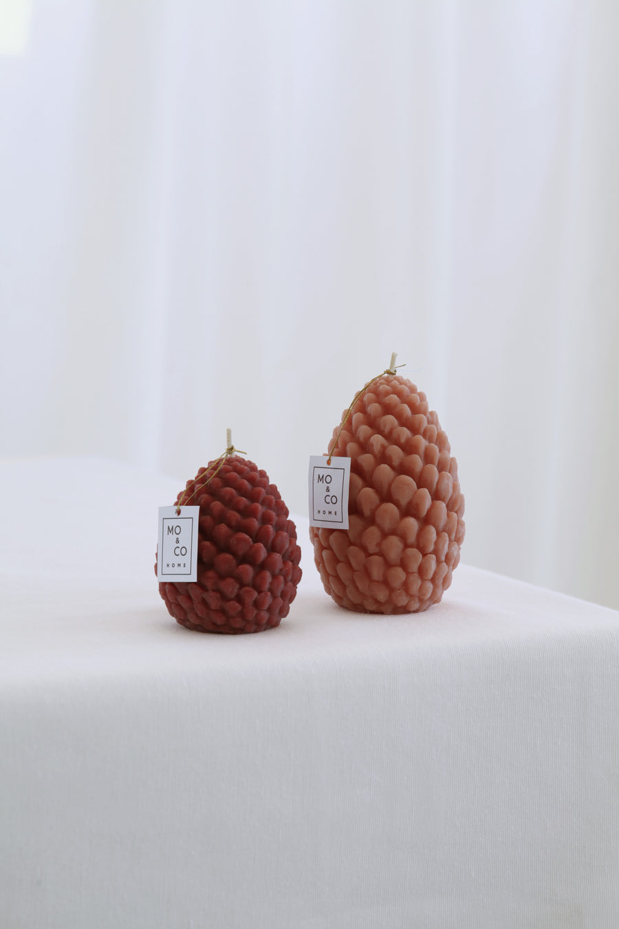Mo&Co Home Exclusive: Sculpted Beeswax Pine Cones | 2 Sizes