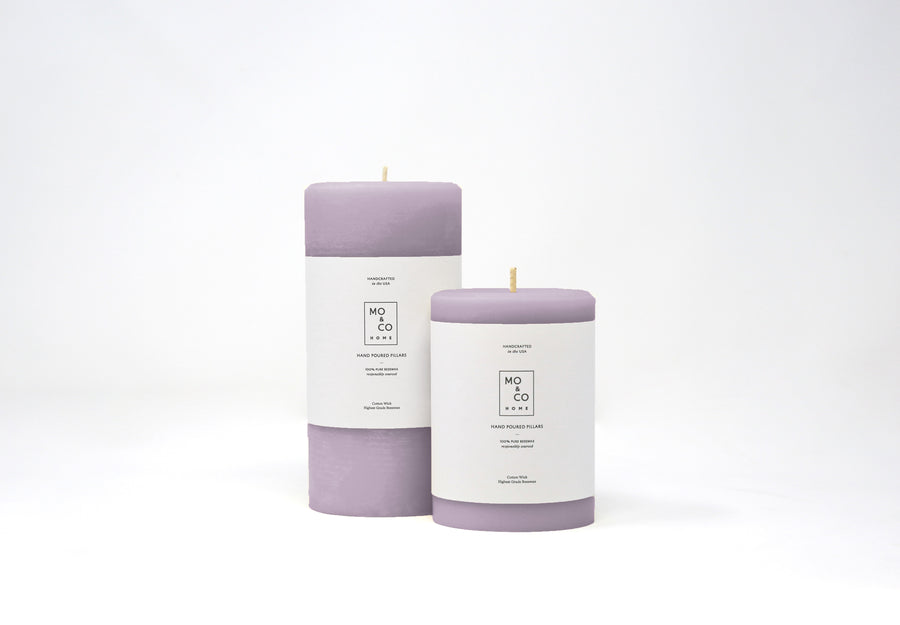 Lavender | Beeswax Pillar Candle