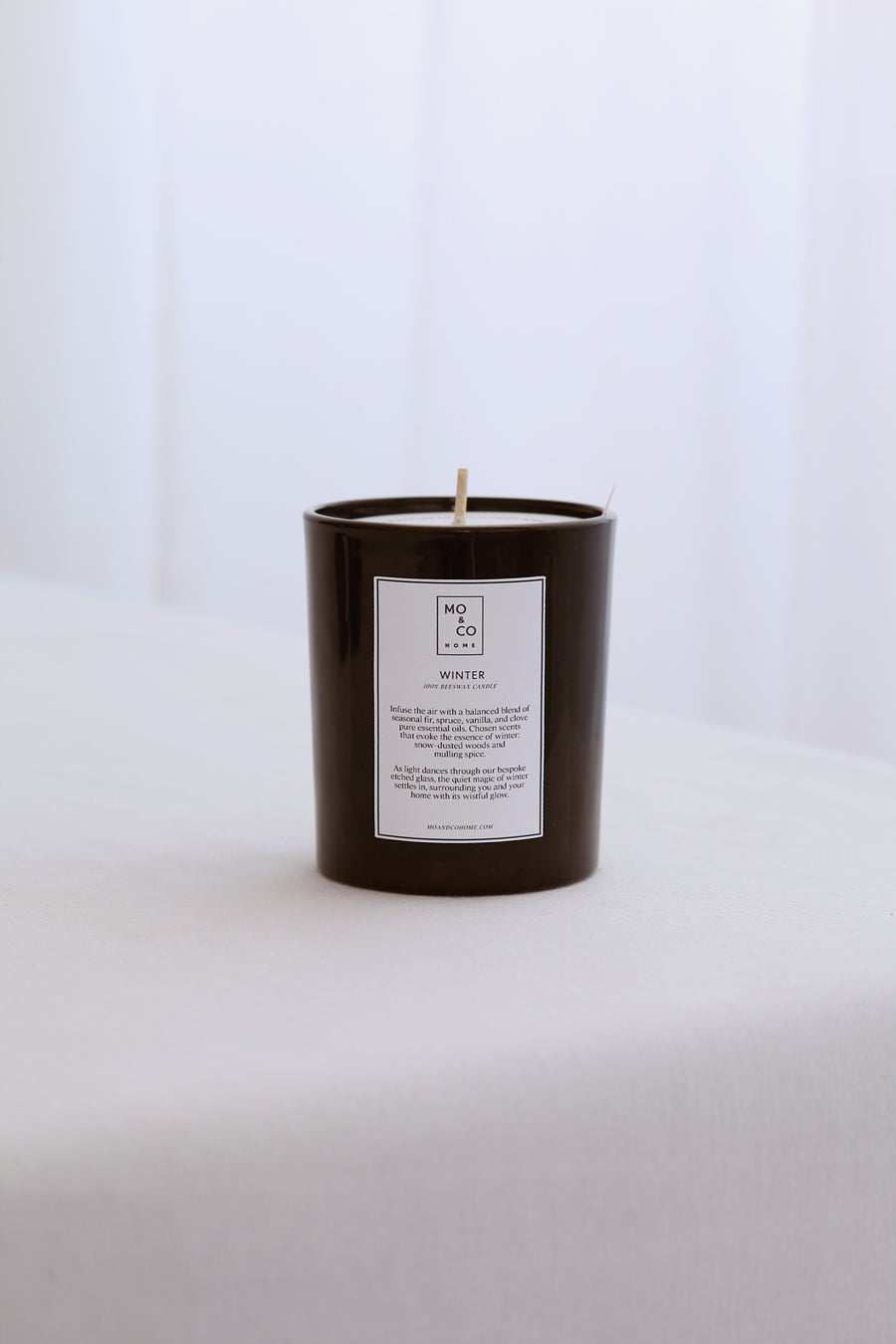 Winter | Hand-Poured Beeswax Potted Candle, Essential Oils