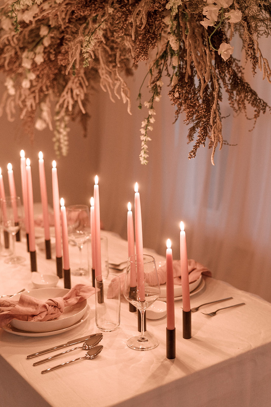 Peony | Dipped Beeswax Taper Candles