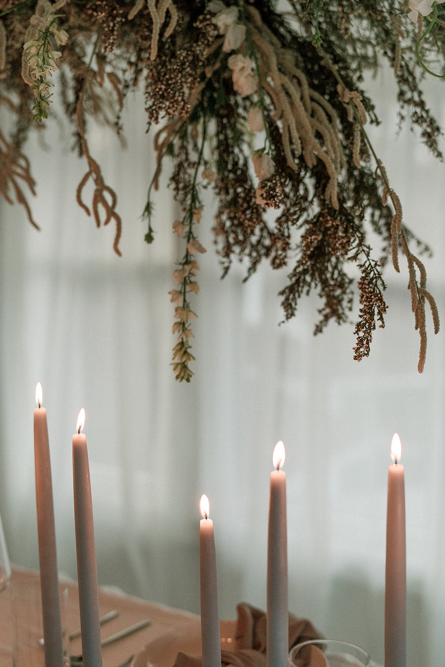 Bluebell | Dipped Beeswax Taper Candles