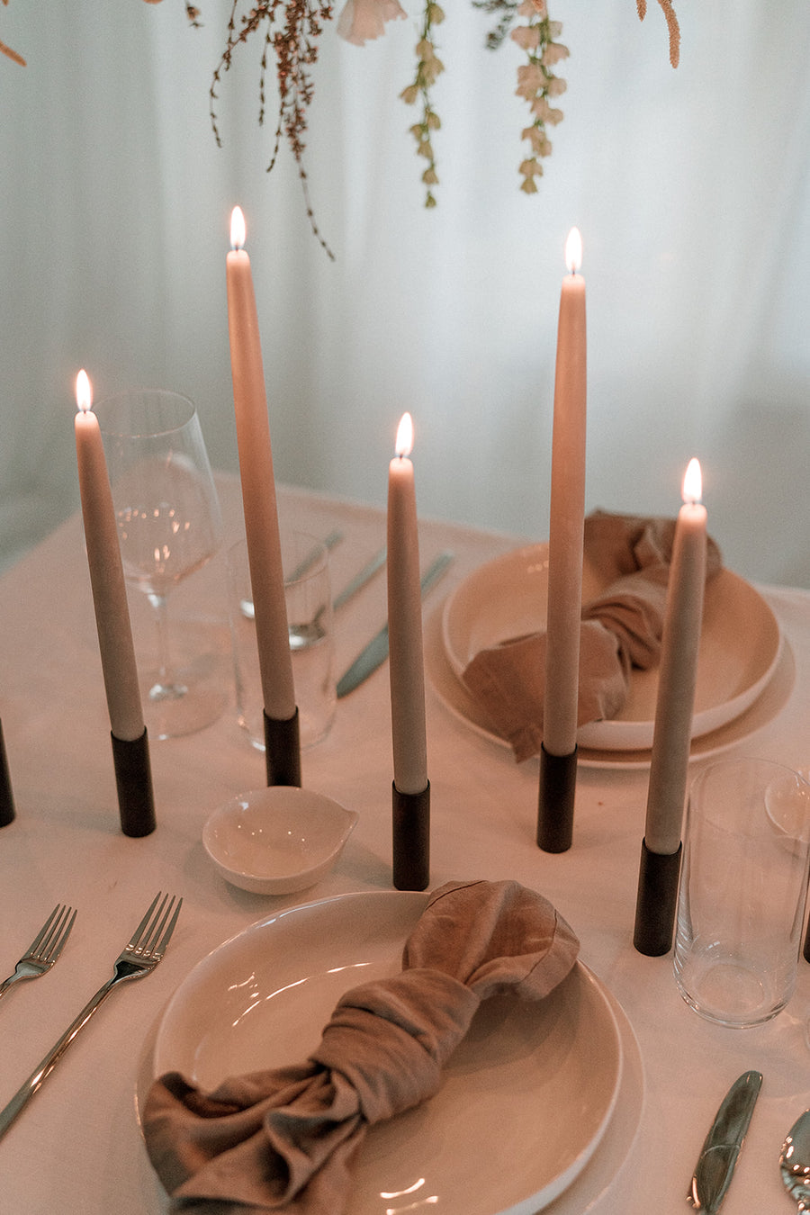 Sage | Dipped Beeswax Taper Candles