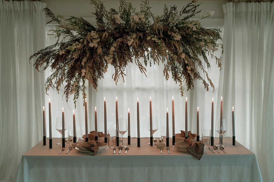 Sage | Dipped Beeswax Taper Candles