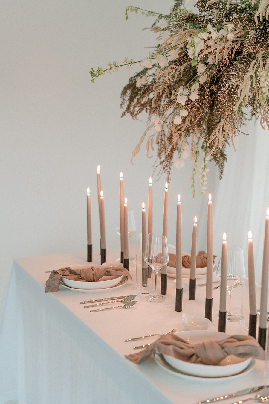 Sage | Dipped Beeswax Taper Candles