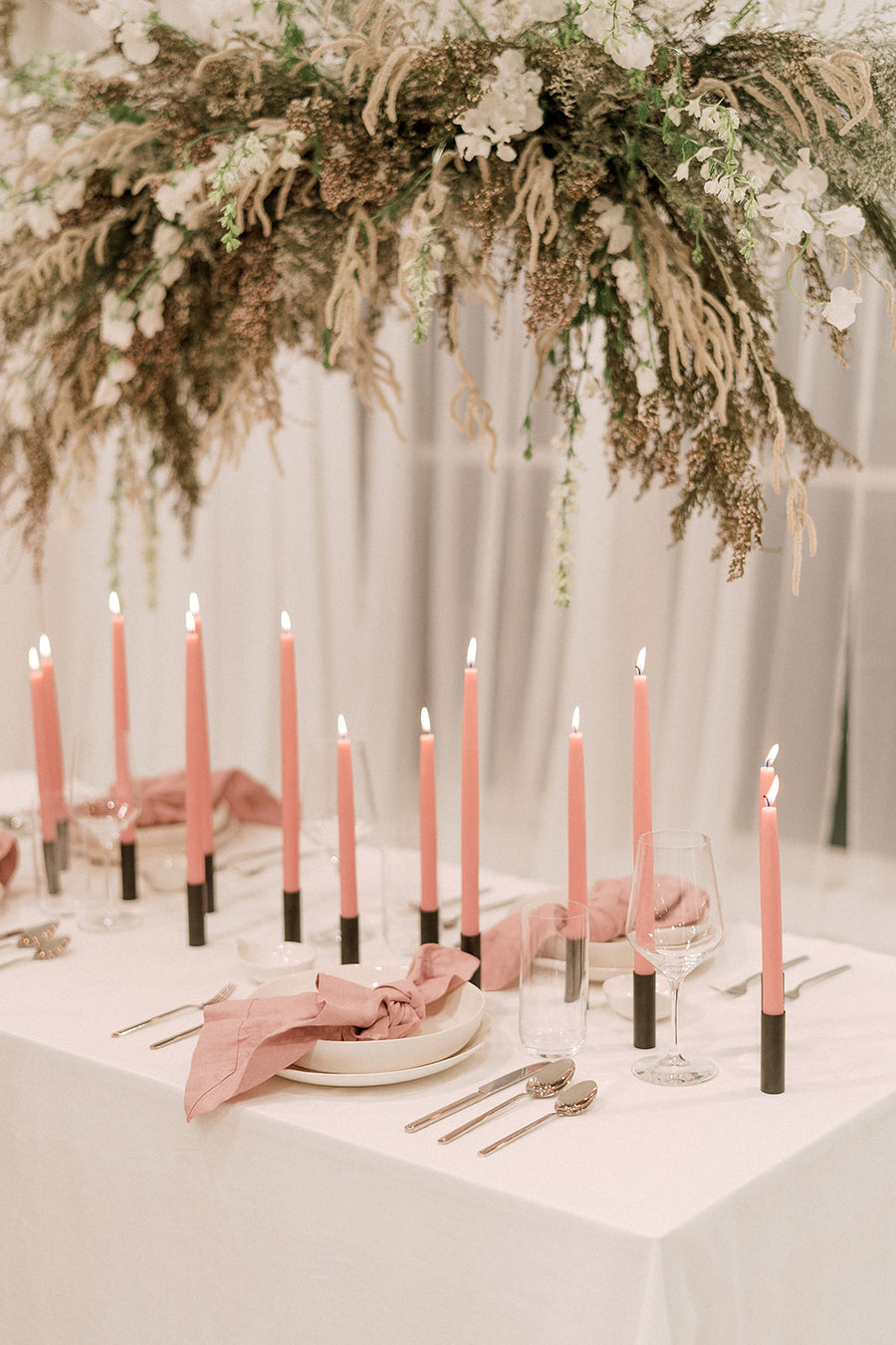 Peony | Dipped Beeswax Taper Candles